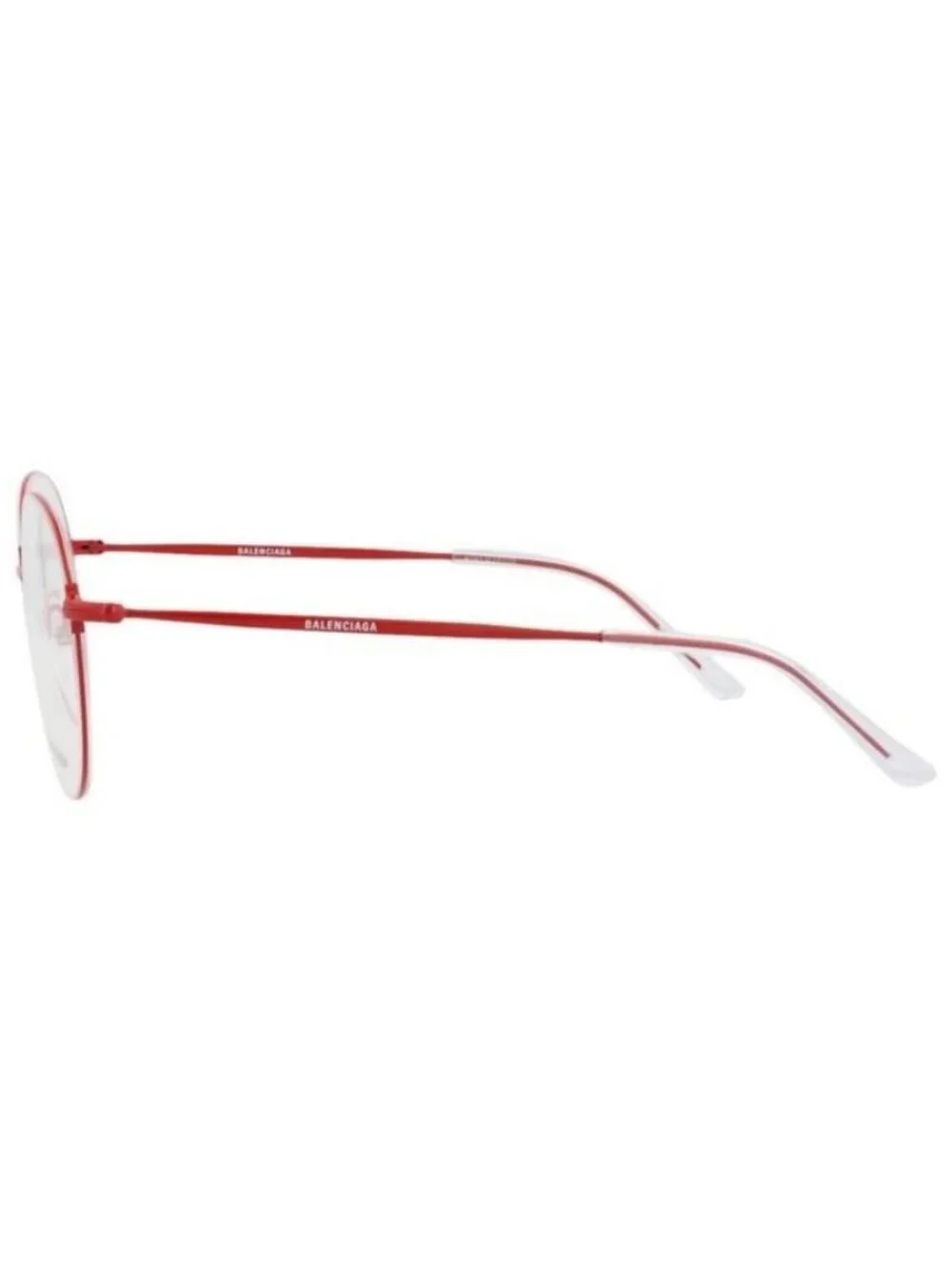 New Balenciaga Unisex Round/Oval Red Red Transparent Fashion Designer Eyeglasses